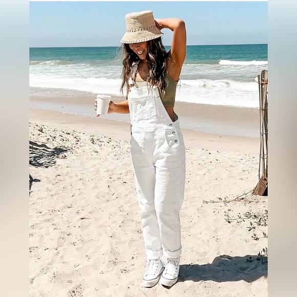 Time and Tru Women's White Jumpsuit - Picture 1 of 6